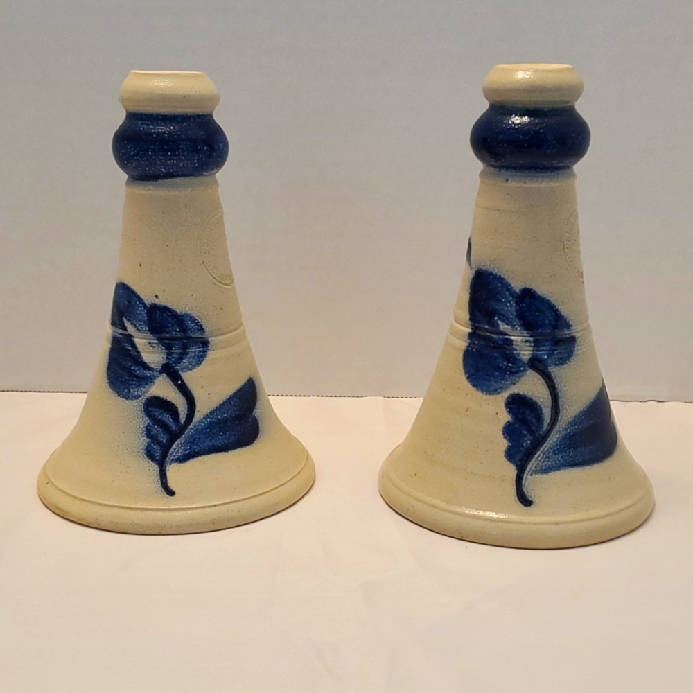 🆓️ #10 Shadowdawn Stoneware Candle  Holders